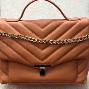 Classic Salmon with Gold Chain Handbag